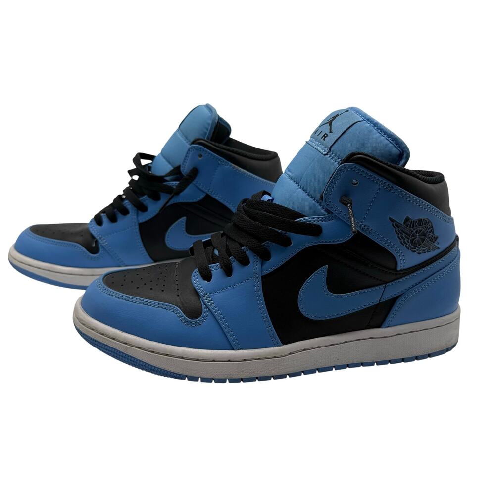 Nike Air Jordan 1 AJ1 Mid Shoes University Blue Black DQ8423-401 DQ8426-401 Sz 9